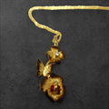 Enchanted Blossom and Ladybug Pendant Necklace - GlamGram NYC