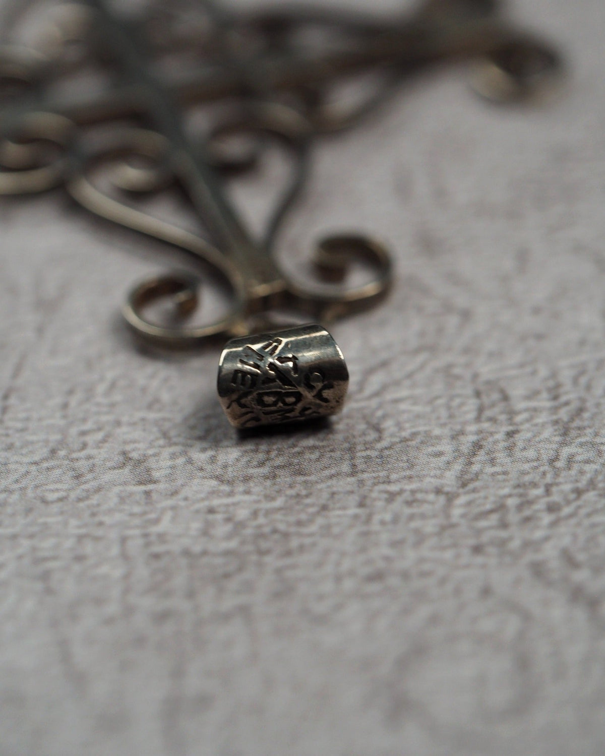 Vintage Mid-Century Taxco Sterling Silver Scrollwork Cross Pendant Pendant - GlamGram NYC